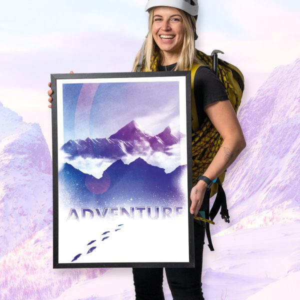 plakat adventure prezent dla podróżnika miłośnika gór