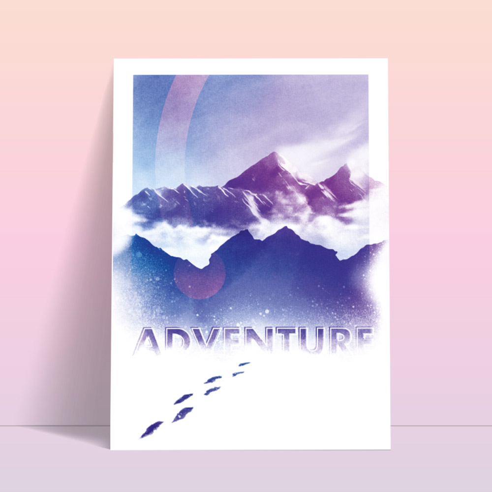 Plakat ADVENTURE 50x70 cm | Limitowana kolekcja